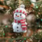 5pcs Acrylic Snowman Christmas Tree Hanging Ornaments 3