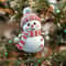 5pcs Acrylic Snowman Christmas Tree Hanging Ornaments 4