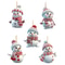 5pcs Acrylic Snowman Christmas Tree Hanging Ornaments 9