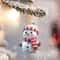 5pcs Acrylic Snowman Christmas Tree Hanging Ornaments 10