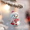 5pcs Acrylic Snowman Christmas Tree Hanging Ornaments 11
