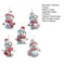 5pcs Acrylic Snowman Christmas Tree Hanging Ornaments 12