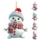 5pcs Acrylic Snowman Christmas Tree Hanging Ornaments 13