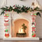 2pcs Santa Snowman Christmas Door Hanging Banner Decor 1