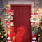 2pcs Santa Snowman Christmas Door Hanging Banner Decor 2