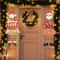 2pcs Santa Snowman Christmas Door Hanging Banner Decor 3