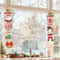 2pcs Santa Snowman Christmas Door Hanging Banner Decor 4