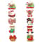 2pcs Santa Snowman Christmas Door Hanging Banner Decor 7