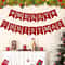 16pcs Christmas Non Woven Bunting Flag Decoration Set 3