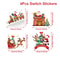 4pcs Santa Reindeer Christmas Light Switch Wall Stickers 11