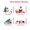 4pcs Santa Reindeer Christmas Light Switch Wall Stickers 10