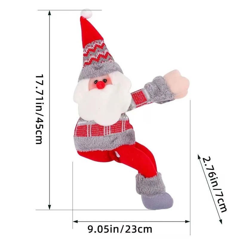 Santa Claus Christmas Curtain Window Pendant Light Decoration 8
