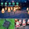 5pcs Solar Santa Claus Christmas Pathway Stake Lights 1