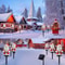 5pcs Solar Santa Claus Christmas Pathway Stake Lights 2