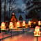 5pcs Solar Santa Claus Christmas Pathway Stake Lights 5