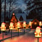 5pcs Solar Santa Claus Christmas Pathway Stake Lights 5