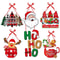 Merry Christmas Santa Snowman Door Hanging Ornament 1