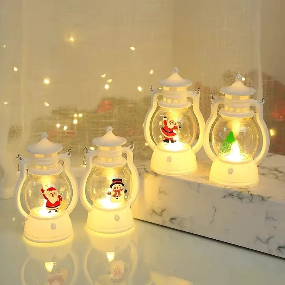 LED Santa Christmas Lantern Ornament Holiday Decoration 1