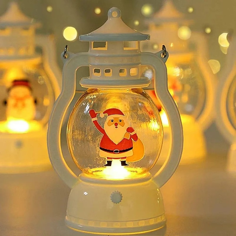 LED Santa Christmas Lantern Ornament Holiday Decoration 2