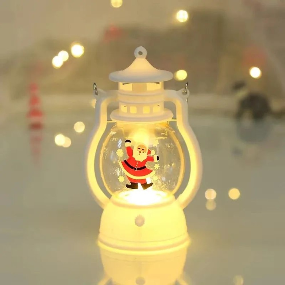 LED Santa Christmas Lantern Ornament Holiday Decoration 8
