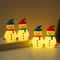 Cute LED Glowing Snowman Christmas Tree Hanging Ornament 4