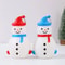 Cute LED Glowing Snowman Christmas Tree Hanging Ornament 5
