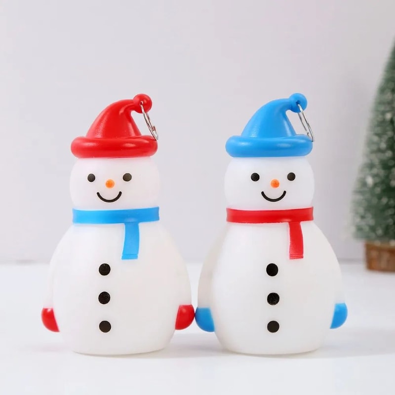 Cute LED Glowing Snowman Christmas Tree Hanging Ornament 5
