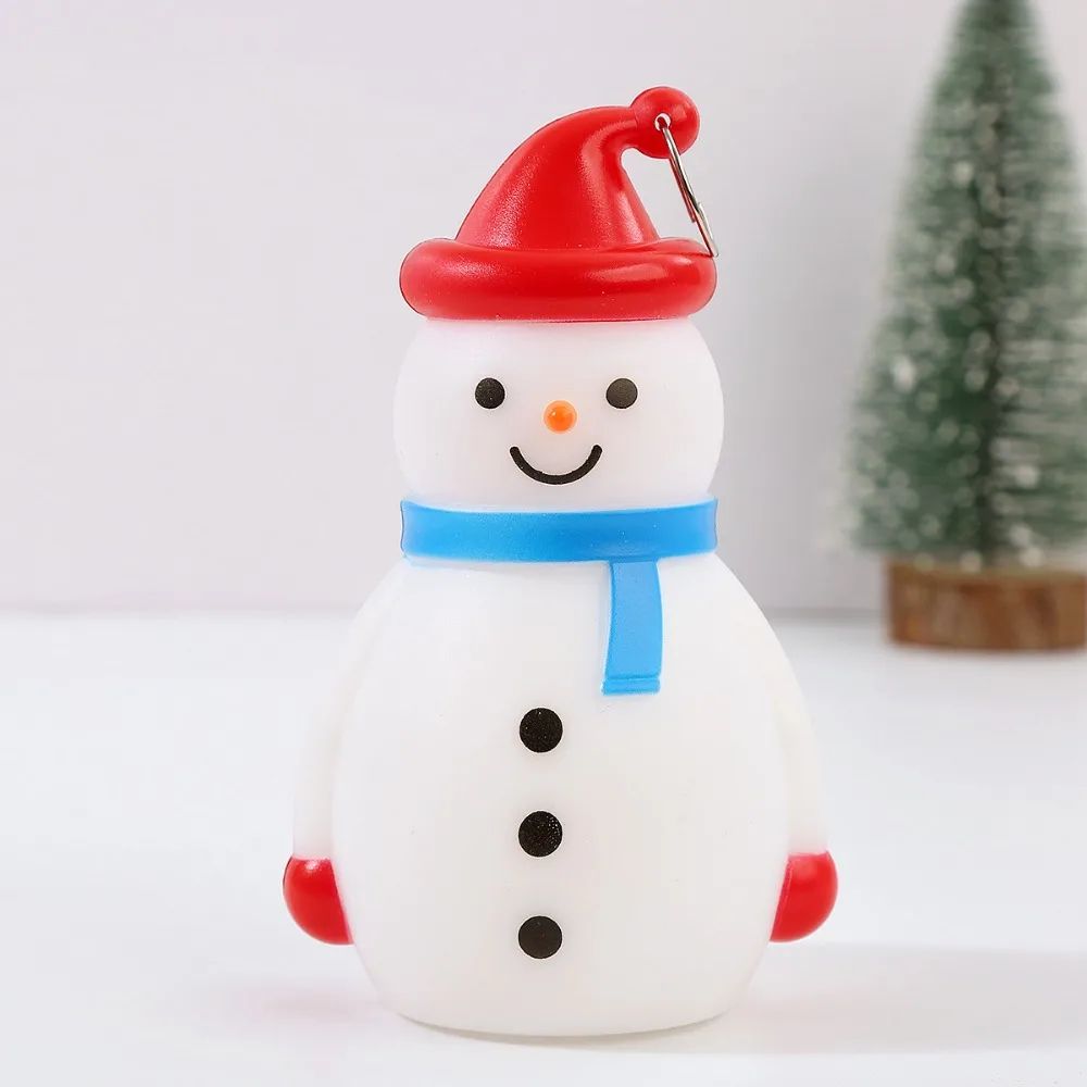 Cute LED Glowing Snowman Christmas Tree Hanging Ornament 8