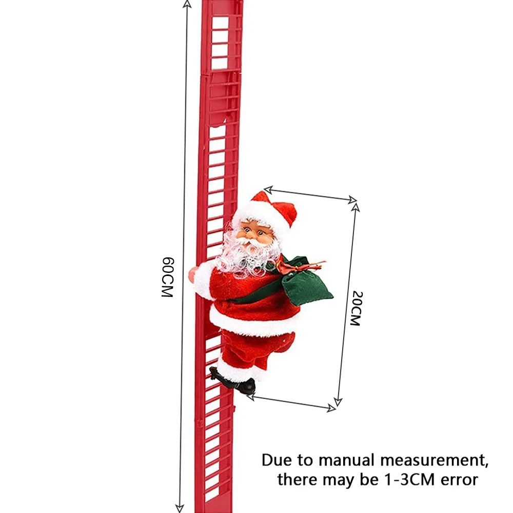 Electric Climbing Santa Ladder Musical Christmas Decoration 5