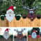Santa Claus Fence Peeker Christmas Yard Decoration 3