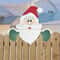 Santa Claus Fence Peeker Christmas Yard Decoration 6
