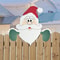 Santa Claus Fence Peeker Christmas Yard Decoration 6