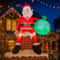 78FT LED Inflatable Santa Claus On Chimney Christmas Yard Decoration 1