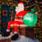 78FT LED Inflatable Santa Claus On Chimney Christmas Yard Decoration 3