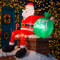78FT LED Inflatable Santa Claus On Chimney Christmas Yard Decoration 3