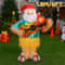 6FT LED Inflatable Hawaiian Santa With Guitar Yard Decoration 0