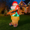 6FT LED Inflatable Hawaiian Santa With Guitar Yard Decoration 4