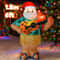 6FT LED Inflatable Hawaiian Santa With Guitar Yard Decoration 5