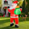49FT LED Inflatable Santa Holding Gift Bag Yard Decoration 6