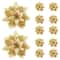 Glitter Artificial Poinsettia Christmas Tree Flower Ornaments 9