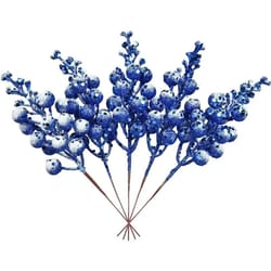 artificial red snow berry bouquet christmas tree decoration