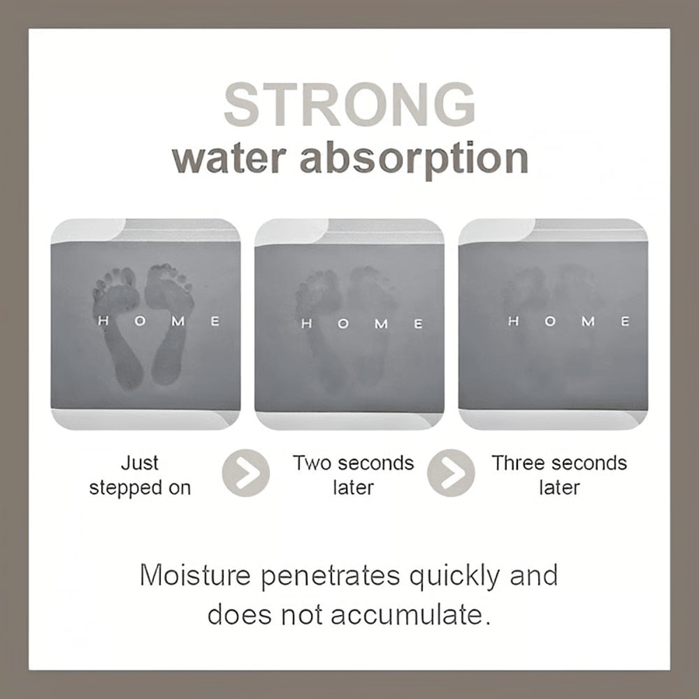 Super Absorbent Bathroom Mat NonSlip Quick Dry Shower Floor Rug 3