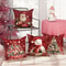 Christmas Santa Snowman Pillow Cover For Sofa And Home Decor 2
