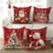 Christmas Santa Snowman Pillow Cover For Sofa And Home Decor 3