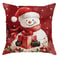 Christmas Santa Snowman Pillow Cover For Sofa And Home Decor 12
