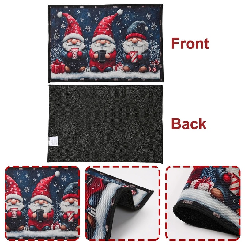Merry Christmas Outdoor Doormat Holiday Floor Carpet 4