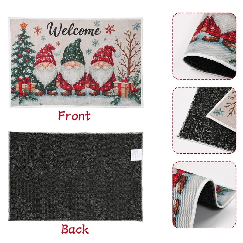 Merry Christmas Outdoor Doormat Holiday Floor Carpet 8