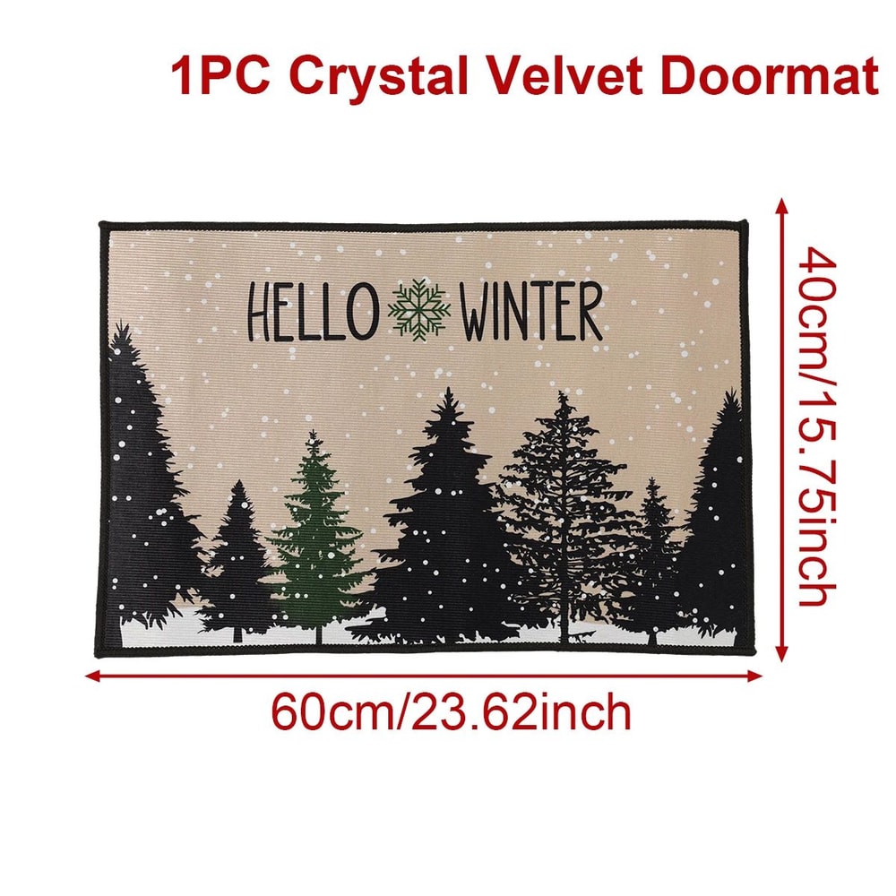 Merry Christmas Outdoor Doormat Holiday Floor Carpet 11