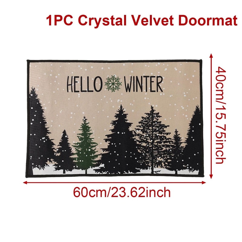 Merry Christmas Outdoor Doormat Holiday Floor Carpet 11