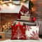 Red Snowflake Christmas Tree Pillow Cover For Sofa Decor 2